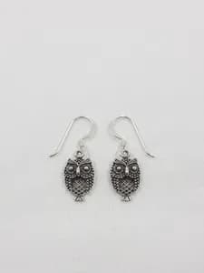 Silver Owl Earrings