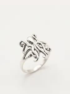 Silver Octopus Ring