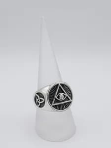 Silver All-Seeing Eye Ring