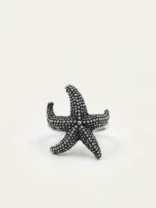 Silver Starfish Ring