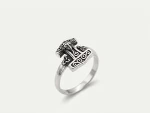 Silver Mjölnir Ring (Thor's Hammer)