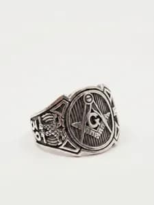 Masonic Silver Ring