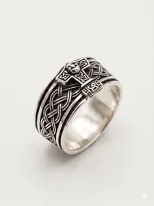 Celtic Thor Hammer & Skull Ring