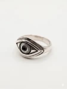 Silver Eye Design Ring
