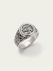Silver Eye of Horus Ring