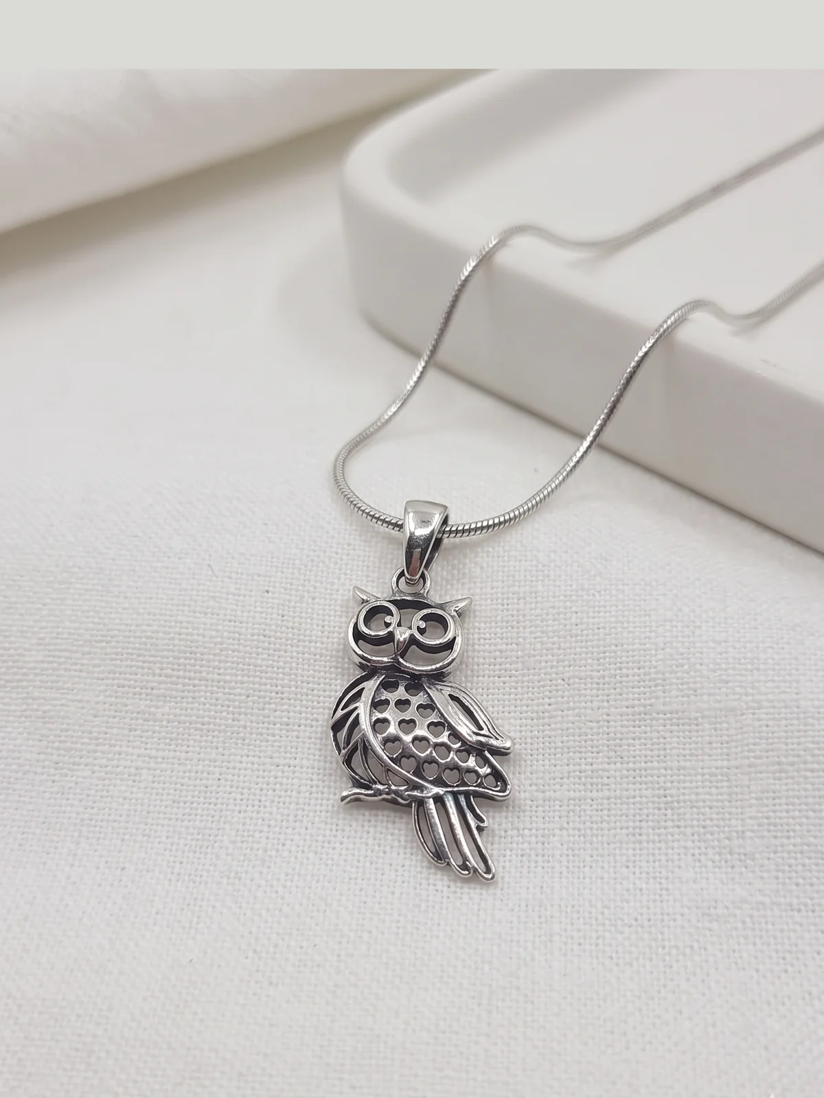 Silver Owl Pendant