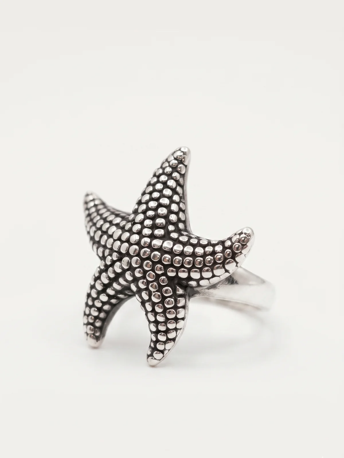 Silver Starfish Ring