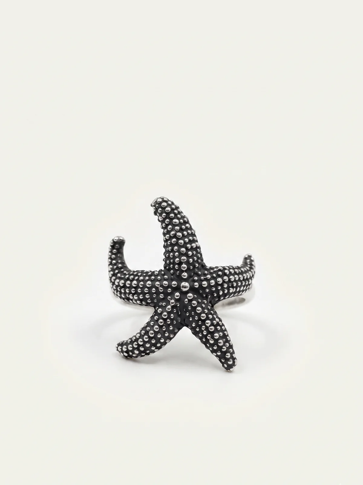 Silver Starfish Ring