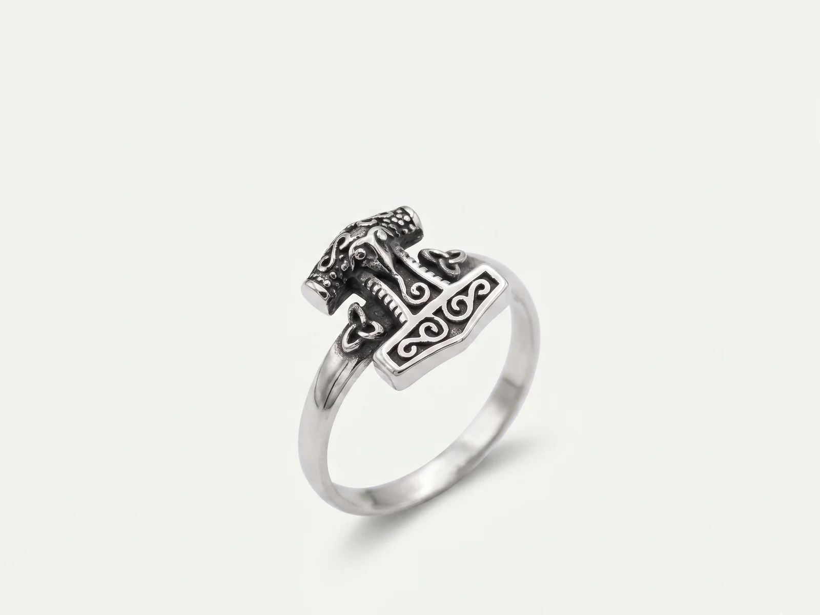 Silver Mjölnir Ring (Thor's Hammer)